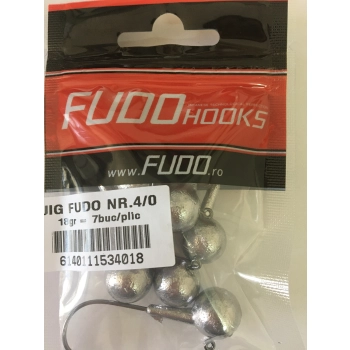 GŁÓWKA JIGOWA FUDO HOOKS #4/0 18 GR 7 SZTUK