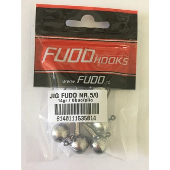 GŁÓWKA JIGOWA FUDO HOOKS #5/0 14 GR 6 SZTUK