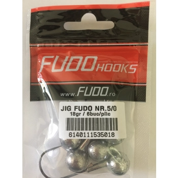 GŁÓWKA JIGOWA FUDO HOOKS #5/0 18 GR 6 SZTUK