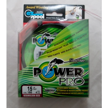 Plecionka PowerPro Czerwona 0,19mm - 7kg - 135m